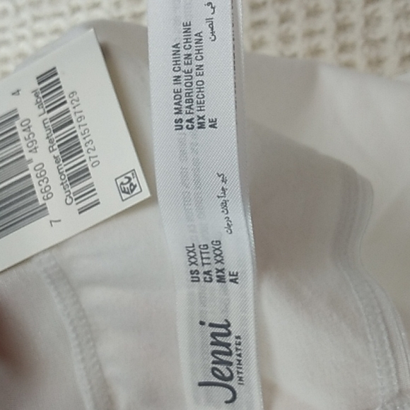 5 Pairs of Jenni Intimates from Macy's XXXL Core Panty in Bright White  NWT - Picture 8 of 8